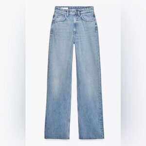 Zara TRF Wide Leg Full Length Jeans